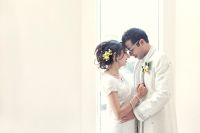 bride and groom in sikh temple