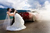 Wedding with Mustang